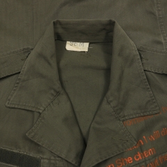 Vintage French Army Olive Field Jacket Size S
