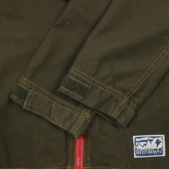 Kriff Mayer Olive Sateen Hooded Jacket Size M