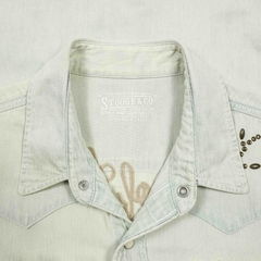 Stooge & Co Short-sleeve Denim Western Shirt Size S