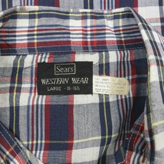Vintage 80s Sears Western Shirt Size L