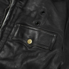 Vintage Miklos Sas NYPD Officer Leather Jacket Size L
