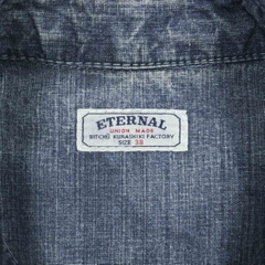 Eternal Indigo Canvas Western Shirt Size M