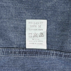 Eternal Indigo Canvas Western Shirt Size M