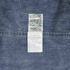 Eternal Indigo Canvas Western Shirt Size M