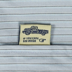 Double RL RRL Stripe Band Collar Shirt Size L