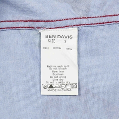 Ben Davis Classic Logo Oxford Cotton Shirt Size S