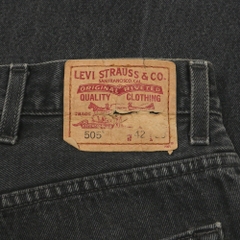 2000s Levi's 505 Black Denim Jeans Size 40