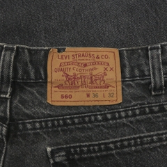90s Levi's 560 USA Black Denim Jeans Size 36
