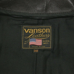 Vanson Model B Motorcycle Leather Jacket Size M