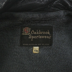 Vintage 60s Sears Oakbrook Sportwear Leather Jacket Size L