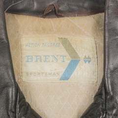 Vintage 60s Brent USA Leather Jacket Size L