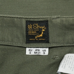 orSlow Japan Made Olive Fatigue Pants Size 31