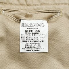 Buzz Rickson’s Military Khaki Trousers Size 36