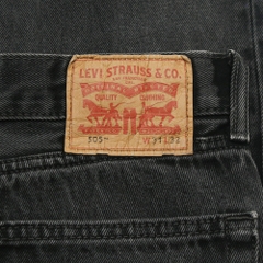 2010s Levi's 505 Black Denim Jeans Size 31
