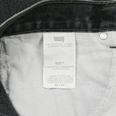 2010s Levi's 505 Black Denim Jeans Size 33