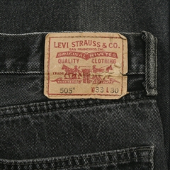 2010s Levi's 505 Black Denim Jeans Size 33