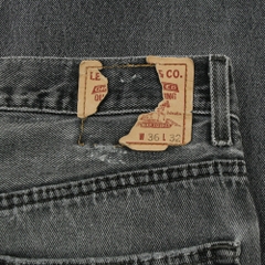 2000s Levi's 505 Faded Black Denim Jeans Size 36
