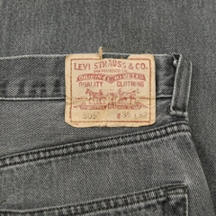 2000s Levi's 505 Faded Black Denim Jeans Size 36