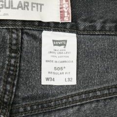 2000s Levi's 505 Faded Black Denim Jeans Size 32