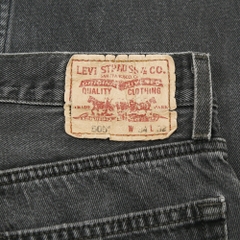 2000s Levi's 505 Faded Black Denim Jeans Size 32