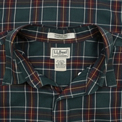 L.L.Bean Classic Plaid Check Shirt Size XL