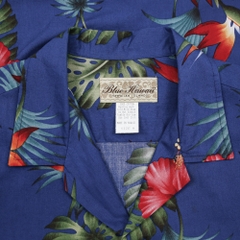 Blue Hawaii Aloha Style Hawaiian Shirt Size M