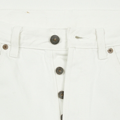 80s Levi's 501 Made in USA White Denim Jeans Size 32x31