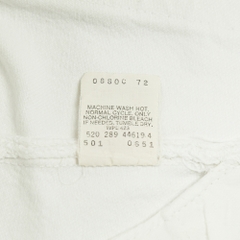 80s Levi's 501 Made in USA White Denim Jeans Size 32x31