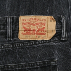 2010s Levi's 501 Black Denim Jeans Size 38