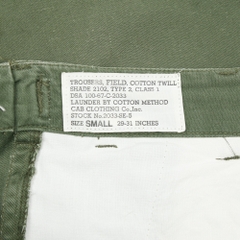 CAB Clothing Olive Sateen Utility Pants Size S (29-31)
