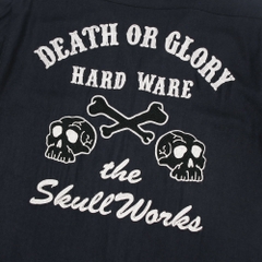 Skull Works Rayon Open-collar Sport Shirt Size S