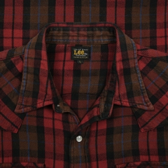 Lee Plaid Flannel Western Shirt Size M