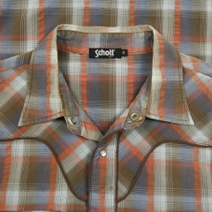 Schott NYC Plaid Western Shirt Size M