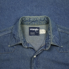 90s Wrangler Made in USA Denim Western Shirt Size M