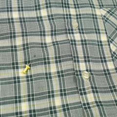 80s Sears Vintage Short-sleeve Plaid Shirt Size M