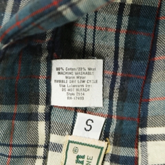 80s L.L.Bean USA Plaid Check Shirt Size S