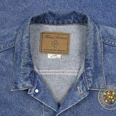 90s Three Rivers Made in USA Denim Jacket Size XL