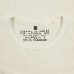 Nigel Cabourn Ecru Pocket T-Shirt Size S
