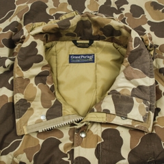 Vtg Grand Portage USA Camo Hunting Parka Size XL