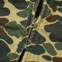 Vtg American Field Frog Camo Hunting Jacket Size L