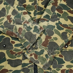 Vtg American Field Frog Camo Hunting Jacket Size L