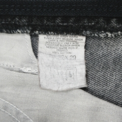 90s Lee Black Denim Tapered Jeans Size 31