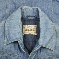 Vtg Big John Japan Padded Denim Vest Size M