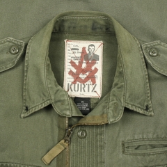 Kurtz Olive Military Style Jacket Size M