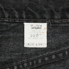 90s Levi's 550 USA Black Denim Jeans Size 28