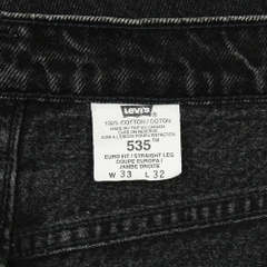 90s Levi's 535 Canada Black Denim Jeans Size 32