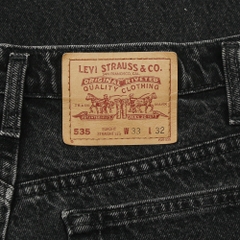 90s Levi's 535 Canada Black Denim Jeans Size 32