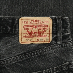 2000s Levi's 505 Black Denim Jeans Size 28