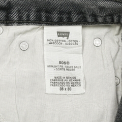 2010s Levi's 505 Black Denim Jeans Size 36