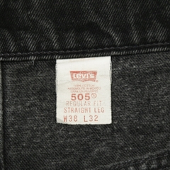 90s Levi's 505 Black Denim Jeans Size 36